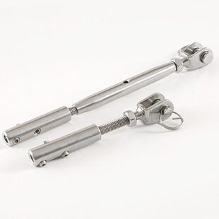 接头紧器30立柱接线不锈钢钢丝绳护栏收紧器拉索拉器4钢丝绳锁扣