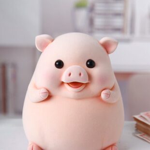 取女孩创意可爱可钱零儿童储蓄罐男孩卡通存可小猪只进不出存钱罐