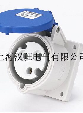 A 单项V连接器32耦合器插座3220P蓝色电源插座工业插头插座