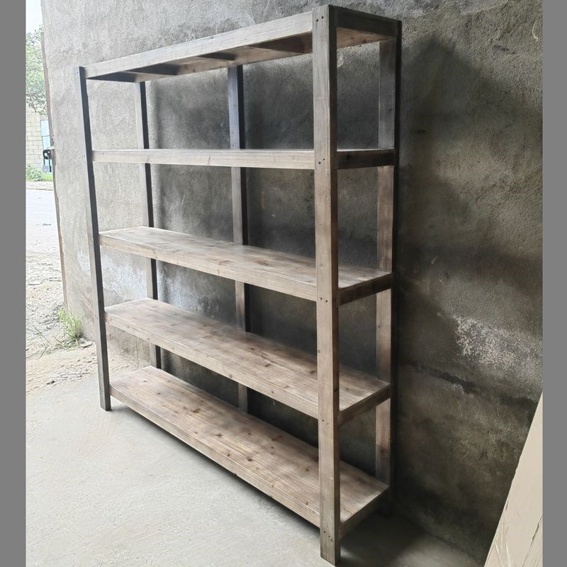 复古全实木置物架阳台花架家w用陈列架超市货架多层展示收纳架X13