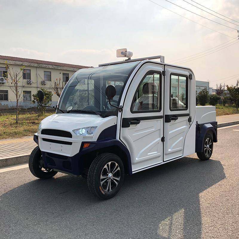 四座电动皮卡巡逻车四轮电动巡逻车电动车双排带斗巡逻车厂家直销,搬运/仓储/物流设备,其他起重搬运设备,淘宝优惠券,粉丝福利购,淘宝优惠卷