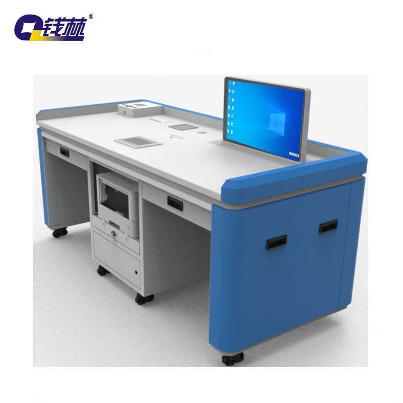 钱林自助审讯桌一体化审讯台QL-ZZL21PC