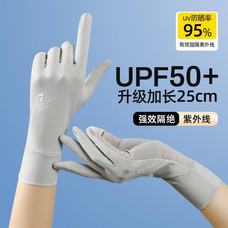骑行夏季遮阳透气触屏防晒手套图片