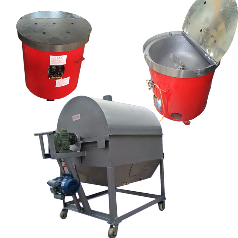 盐城电加热滚筒炒货机 烧气花生瓜子炒货机 糖炒栗子锅厂家定做