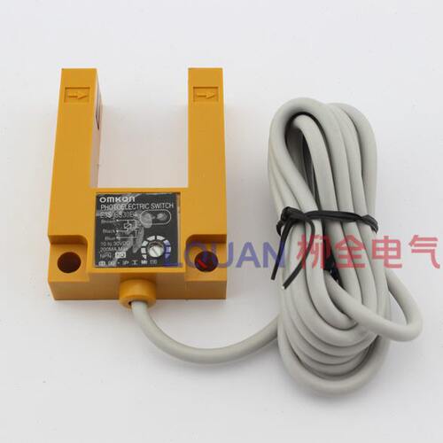 沪工E3S-GS30F2 U型关电开关 槽式 PNP3线常闭 传感器