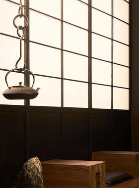 家居软装新中式茶室茶壶茶具茶z室装饰柜摆件样板间博古架艺术铁