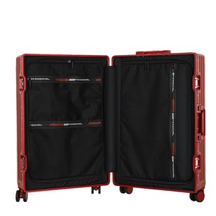 结婚行李箱酒红色陪嫁拉杆箱新娘陪嫁妆皮箱女24寸V密码 登机旅行