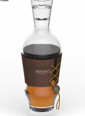 本墨 轻奢简约几何玻璃酒具酒杯 样板间酒店会T所餐厅创意摆件