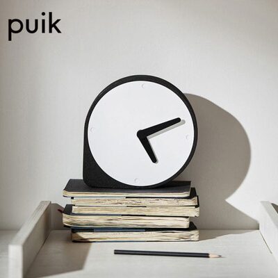 荷兰Puik极简北欧钟表摆件 客厅卧室时尚桌面装饰时钟个性创意