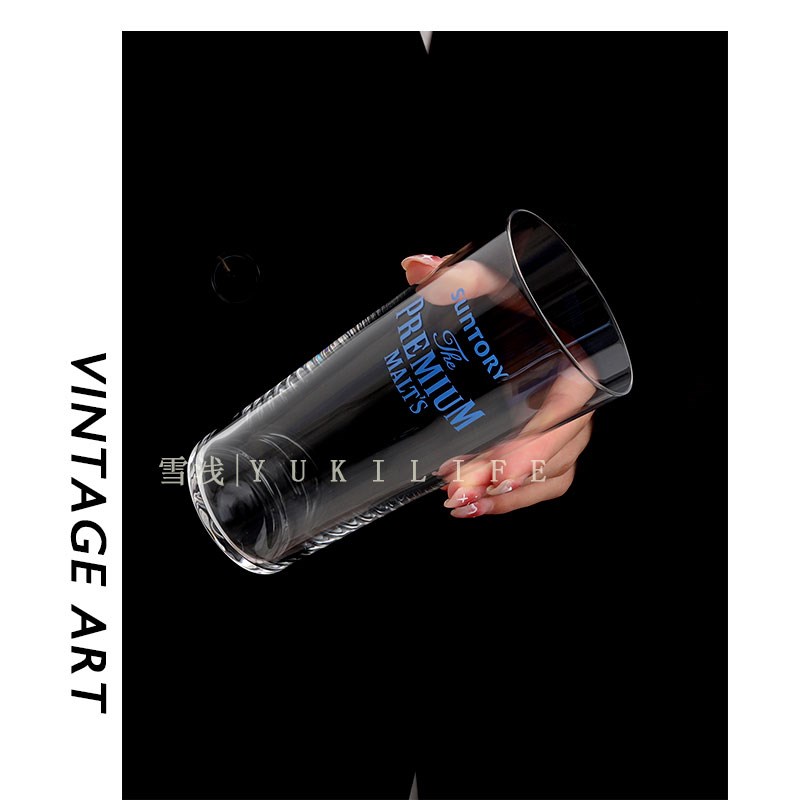 三得利 X 超k薄酒杯i精酿啤酒杯子日式嗨棒杯中古杯子