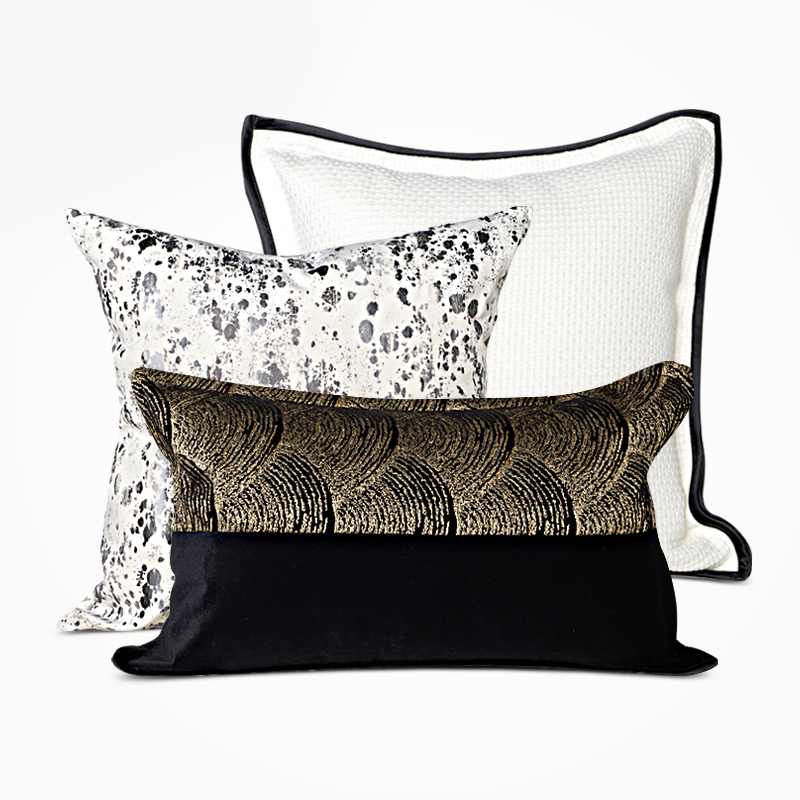 中式抱枕套客厅卧室沙发r靠背垫简约中国风古典样板间床头软装用