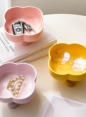 创意进门入户玄关钥q匙收纳摆件简约家居客厅装饰品收纳盒