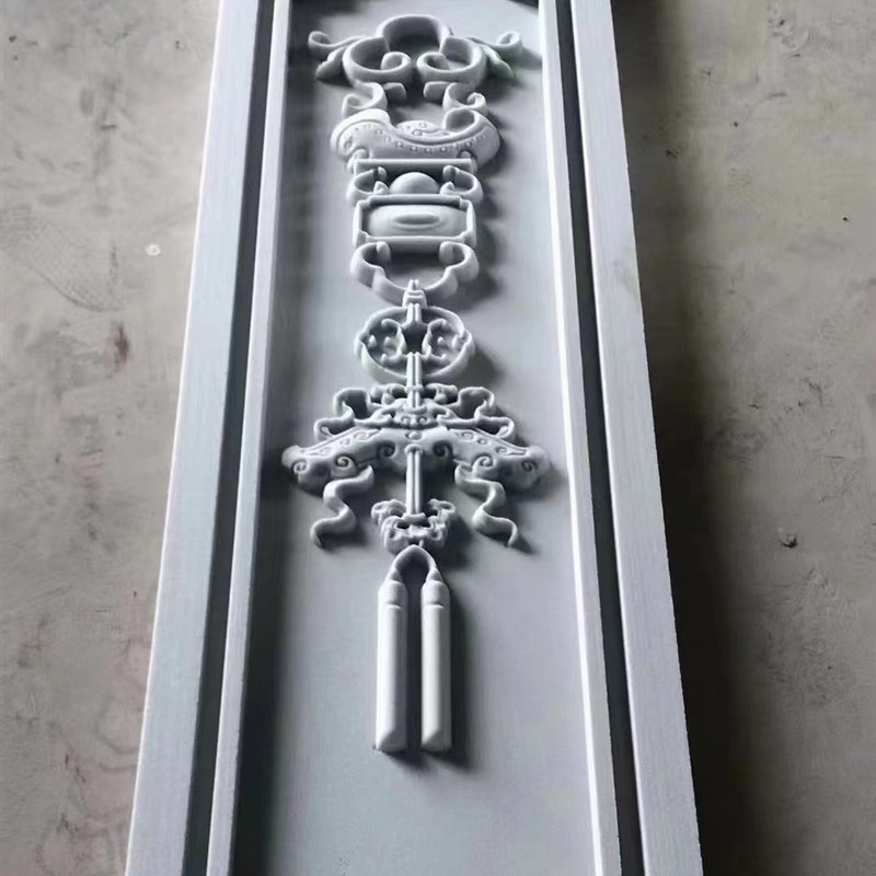 EPS线条 柱花别墅浮雕花板 发泡C陶瓷浮雕外墙装饰 泡沫浮雕三角