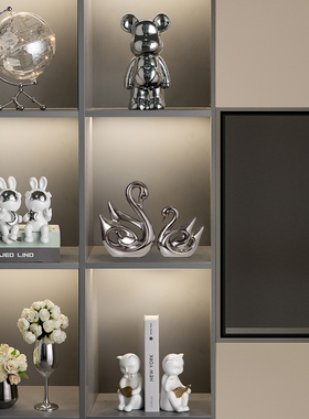 轻奢客厅酒柜装饰品摆件x家居电视创意摆设高端大气上档次