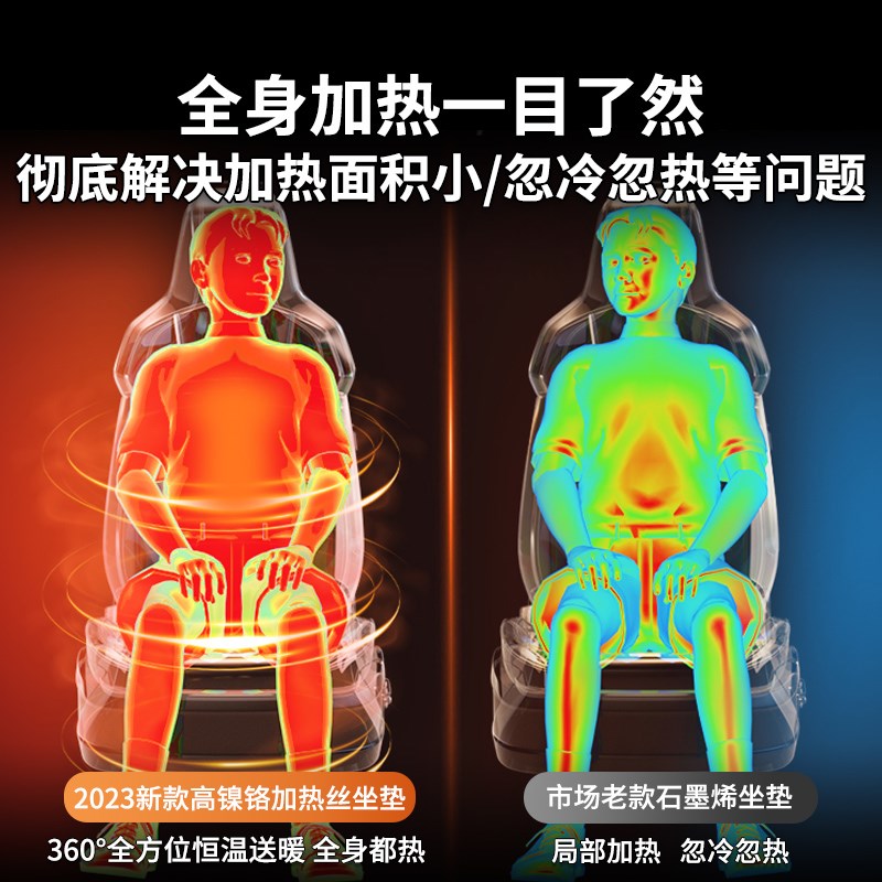 汽车加热坐垫冬季车载保暖12vA座椅速热改装通用电热毛绒单片垫子