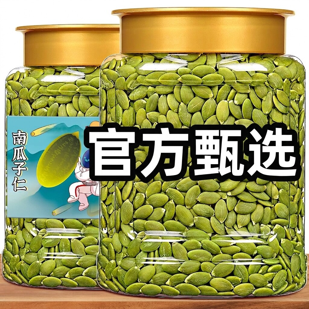 南瓜子仁新疆阿勒泰正宗官方旗舰店无添加生熟原味无壳烘焙即食