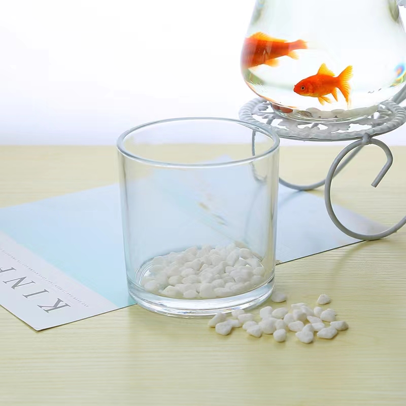 简约现玻璃正方形方缸居家w花水培植物容器桌花室书房餐厅装饰