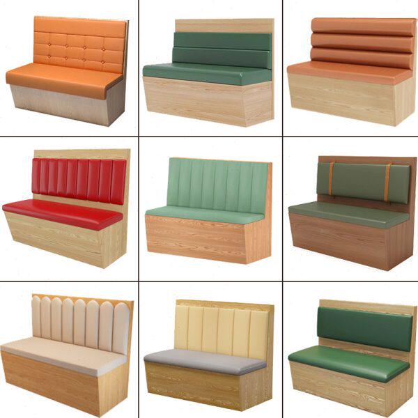 卡座沙发定制靠墙储物小吃面馆饭店茶餐厅火锅店实木桌椅组合商用