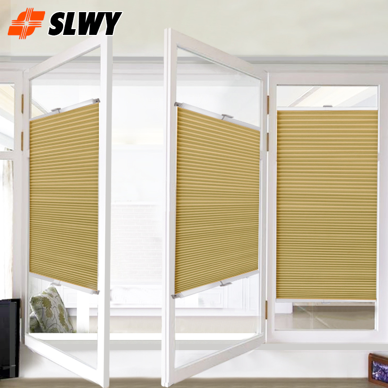 内开内倒窗蜂巢帘风琴帘蜂窝w帘厕所G百叶窗帘免打孔卫生间防水厨