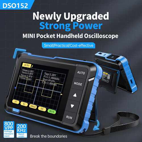 FNIRSI-DSO 152手持小型示波器便携式数字示波表初学者教学维修用