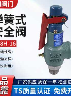 浙江富羽A28W-16T A28H-16全启式储气罐管道泄压阀安全阀DN20