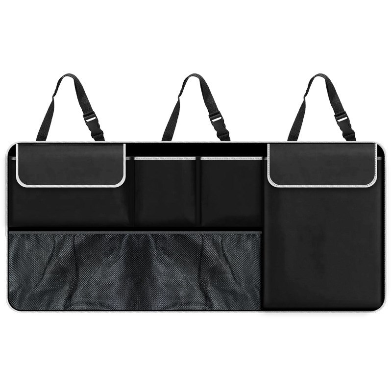 汽车后备箱收纳袋SUV悬挂式座椅后背I储物架车内用品多功能收纳箱