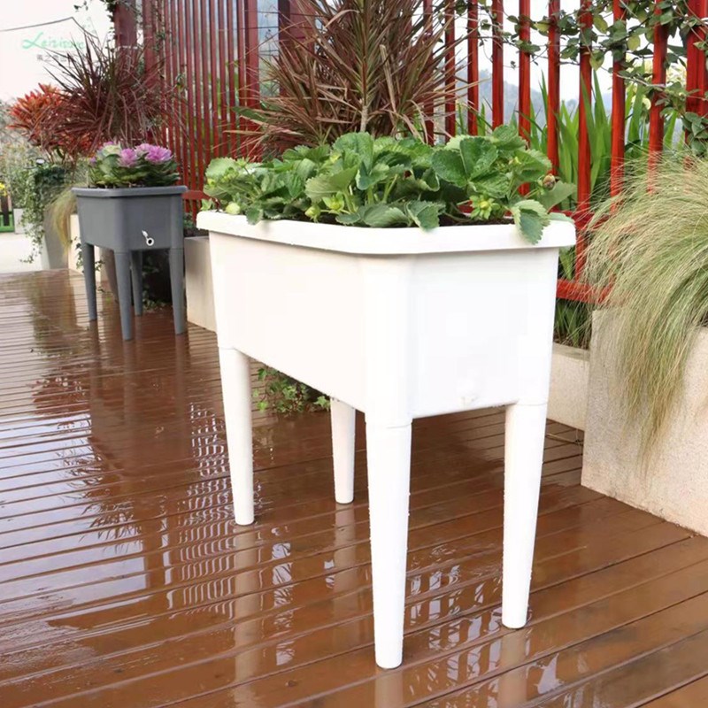 阳台懒人种菜专用种菜盆大号种菜C神器家庭长方形塑料高脚盆自吸
