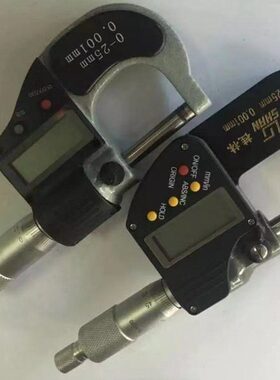 厘25电子 测微广陆-分25仪器mmmm5075 0数显千分尺螺旋-尖头-单卡