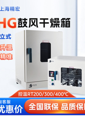 上海精宏DHG-9030A 恒温烘箱实验室烘干机烤箱电热恒温鼓风干燥箱