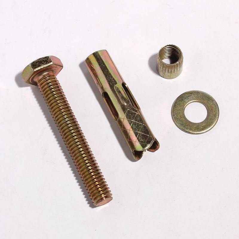 锌内地板M8内膨胀螺丝彩镀10爆膨z胀螺栓M12M套管M6外六角六角胀