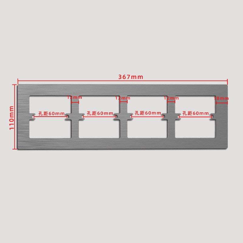 86型墙壁开f关孔开大了插座缝隙修补装饰框遮丑垫片底盒面板边框