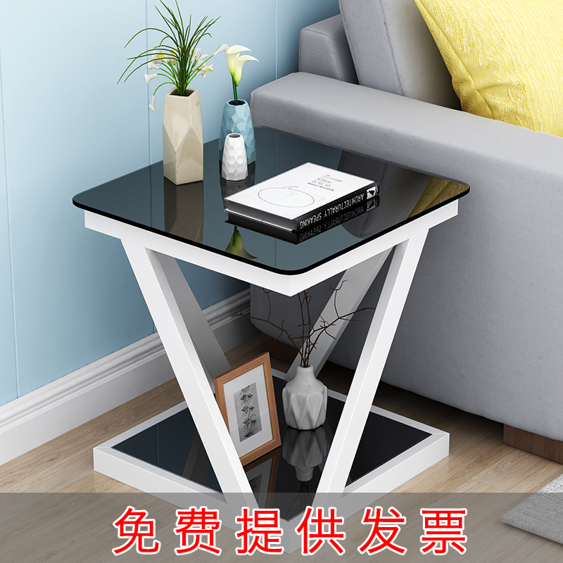 小茶几玻璃角几沙发n边几方几迷你床头桌子小方桌卧室简易方形边