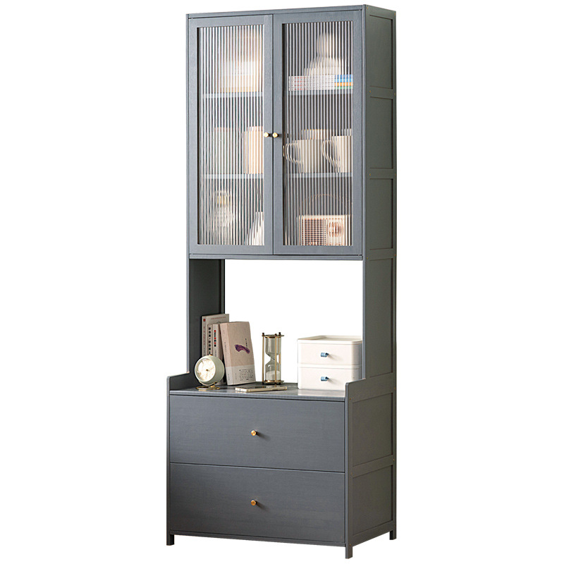 卧室牀边柜d牀头柜小型简约轻奢摆件置物架简约简易衣帽架一体