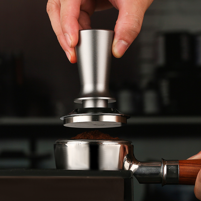 意式咖啡压粉器恒定压力填压器不锈钢定力锤51/5S3/58弹簧压粉锤