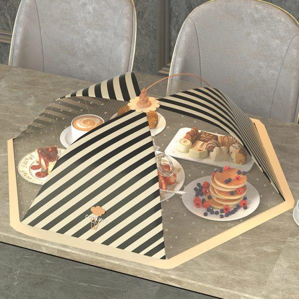 饭菜罩子盖菜罩家用可折叠2024新款剩菜伞罩食物防苍蝇遮菜神器大