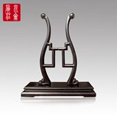黑檀中式 扇子底座摆件