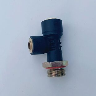 货车东风天龙天锦贮储气筒 刹车分泵总泵继动阀T型三通快插接头