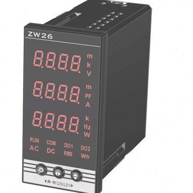 青智 ZW2613 ZW2612盘装数字表/单相电源电流功率表头 盘面表