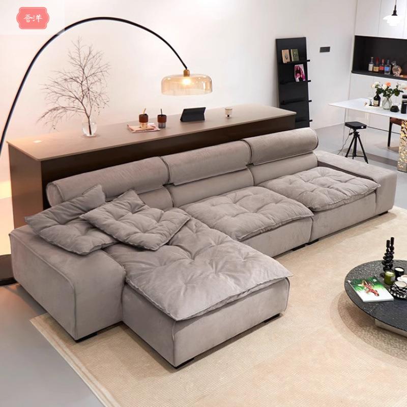 意式极简新款调节靠背迈阿密沙发baxter别墅大小户型柔软布艺沙发