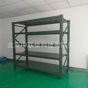 军绿色物资架带网带轮可移动货架军绿色货架训练器材货架