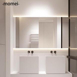 ebay外贸出口化妆镜浴室镜北欧风方形带灯镜子智能镜