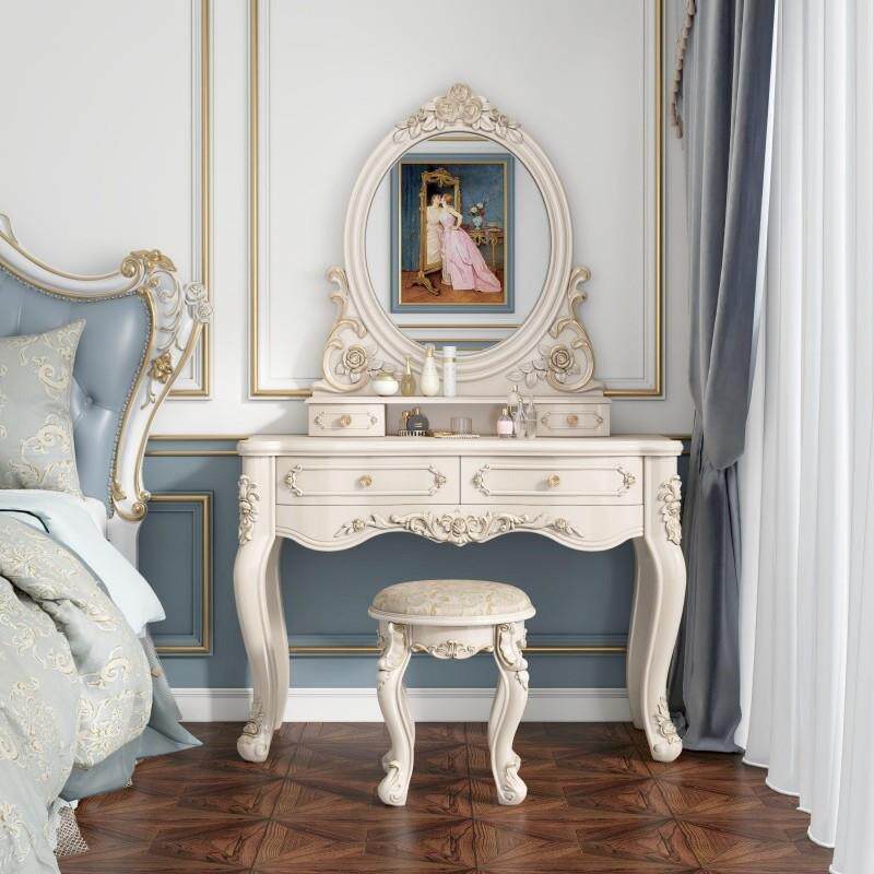 欧式梳妆台卧室多功能公主小户型迷你现代简约化妆台化妆桌化妆柜