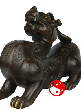 宇卓铜器纯铜貔貅黄铜貔貅皮丘铜貔貅工艺品摆件