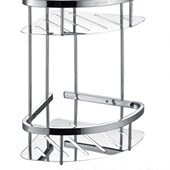 304不锈钢角架多用收纳架浴室置物架加厚三角架三层角架子免打孔