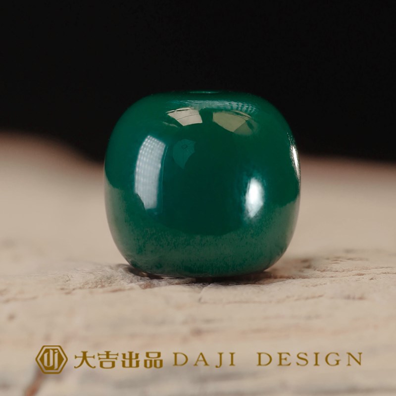 伴生矿优化仿绿松l石平替老型桶珠配珠散珠隔珠单颗珠子顶腰珠隔