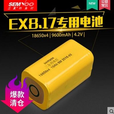 三友钓鱼夜钓灯配件EX8.17X6.16ex8.18专用电子可换原装4节电池组