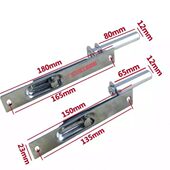 步阳老式 6寸8寸方头不锈钢暗插子母对开大门上下天地 防盗门插销