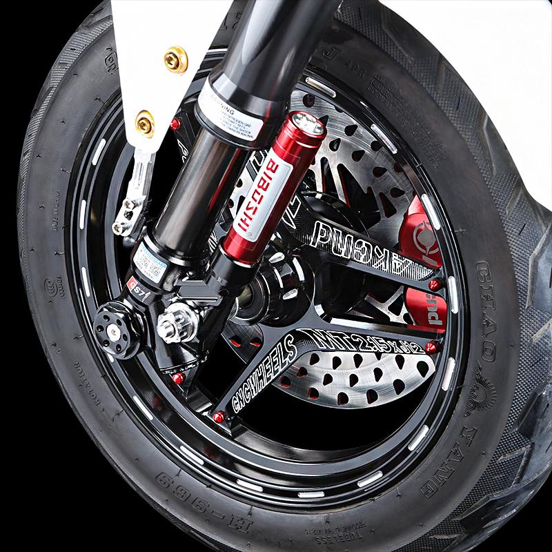 AK轮毂12寸改装小牛U+B N1S前轮圈U+ U1D M2 MS B110P 铝合金轮毂