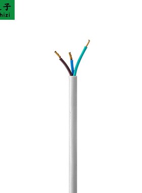 10A三插三芯灰色加长电源线带插头带线软线 三角三头大功率延长线