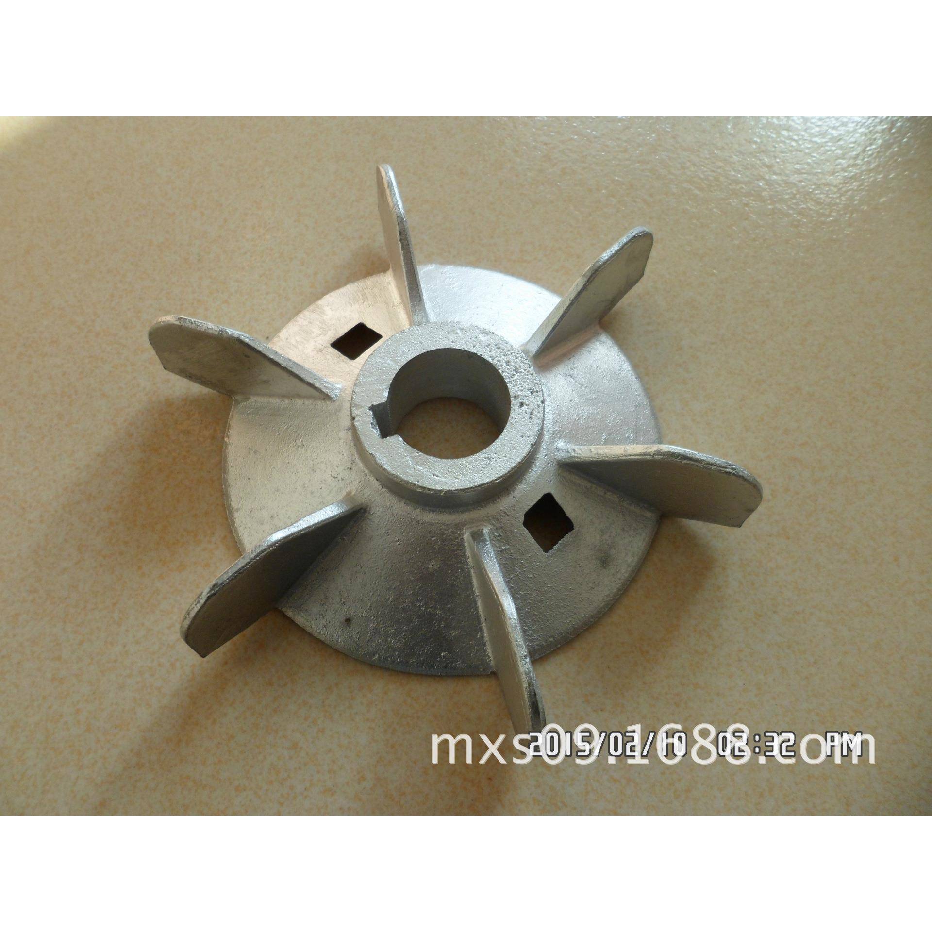 Y132-2.4.6铸铝风叶铝风扇电机风扇叶电机配件